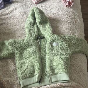 Green Fleece Zip-Up Hoodie